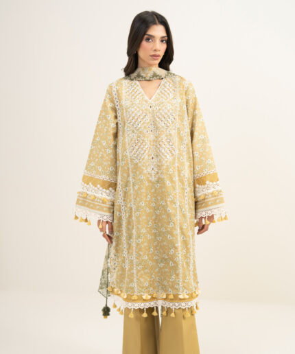 Unstitched 3-Piece Ensemble - View 2