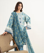 Unstitched 3-Piece Ensemble - View 3