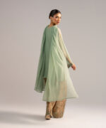 Green Chiffon Straight Suit - View 4