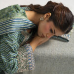 Green Raw Silk Straight Suit - View 1