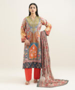 Multi Blended Grip Silk A-Line Suit - View 2
