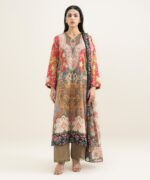 Multi Blended Grip Silk A-Line Suit - View 3