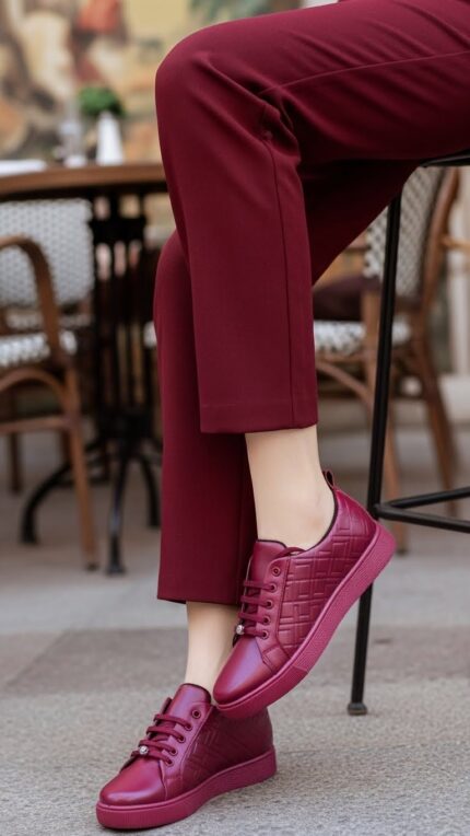 Maroon Casual Sneaker AT7332 - View 2