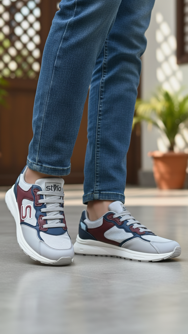 AT7384-11.png Grey Casual Sneaker For Ladies AT7384 - View 1