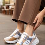 Beige Casual Sneaker For Women AT7384 - View 1