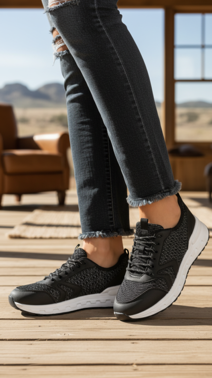Black Causal Sneaker For Women AT7387 - View 1