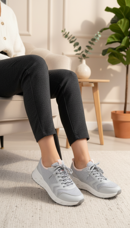 Grey Casual Sneaker AT7387 - View 1