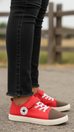 Red Casual Sneaker For Women AT7401 - View 1