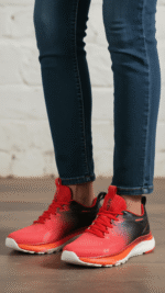 Red Casual Sneaker For Women AT7410 - View 1