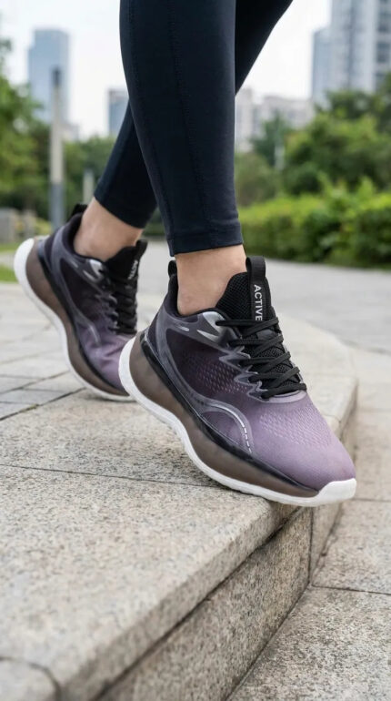 Black Casual Sneaker For Women AT7410 - View 1