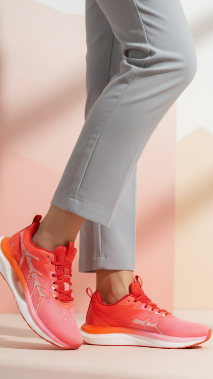 Orange Casual Sneaker For Women AT7412 - View 1
