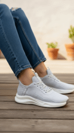 Grey Casual Sneaker For Women AT7413 - View 1