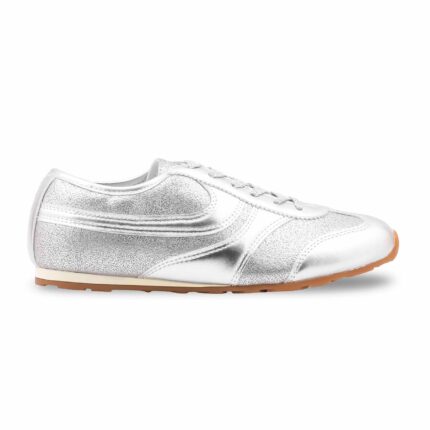 Silver Casual Sneaker For Women AT7432 - View 2