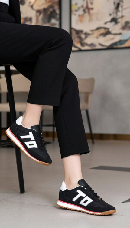 Black Casual Sneaker For Women AT7433 - View 1