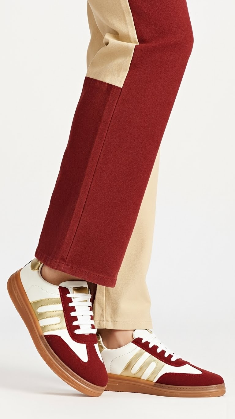 AT7440-05.jpg Maroon Casual Sneaker For Women AT7440 - View 1