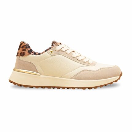 Beige Casual Sneaker For Women AT7450 - View 2