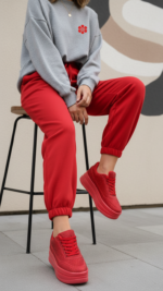 Red Casual Women Sneaker AT7452 - View 1
