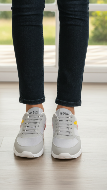 Grey Casual Sneaker For Women AT7455 - View 1