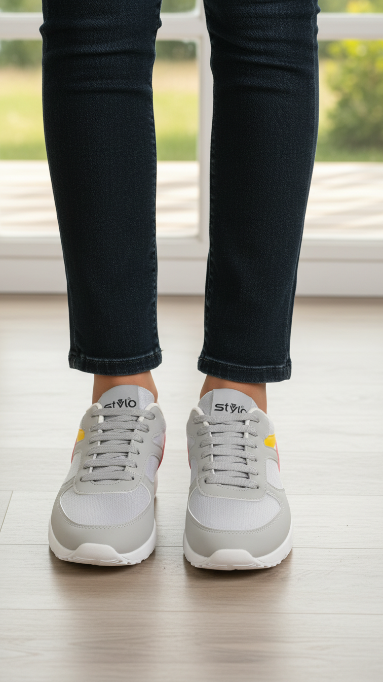 AT7455-07_2.png Grey Casual Sneaker For Women AT7455 - View 1