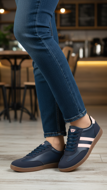 Navy Casual Sneaker For Women AT7456 - View 2