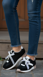 Black Casual Sneaker For Ladies AT7458 - View 1