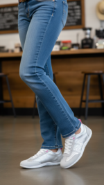 Grey Casual Sneaker For Ladies AT7459 - View 1