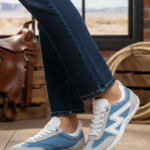 Sky Blue Casual Sneaker For Ladies AT7459 - View 1