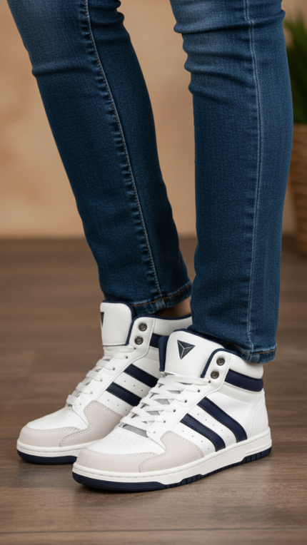 White Casual Sneaker For Women AT7461 - View 1