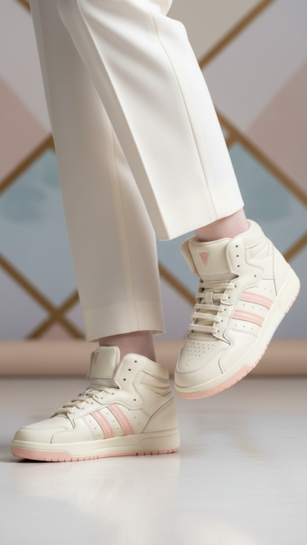Beige Casual Sneaker For Women AT7461 - View 1