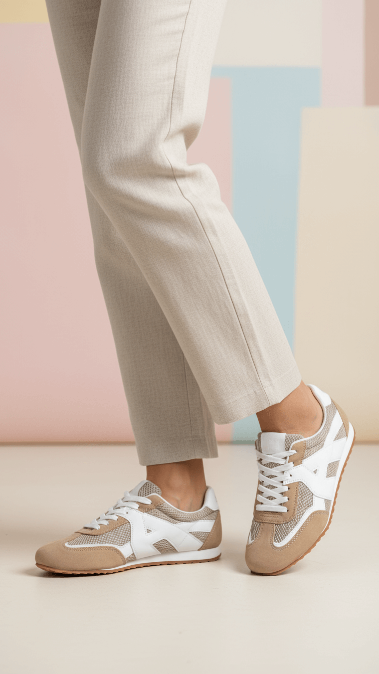 AT7463-62.png Beige Casual Sneaker For Ladies AT7463 - View 1