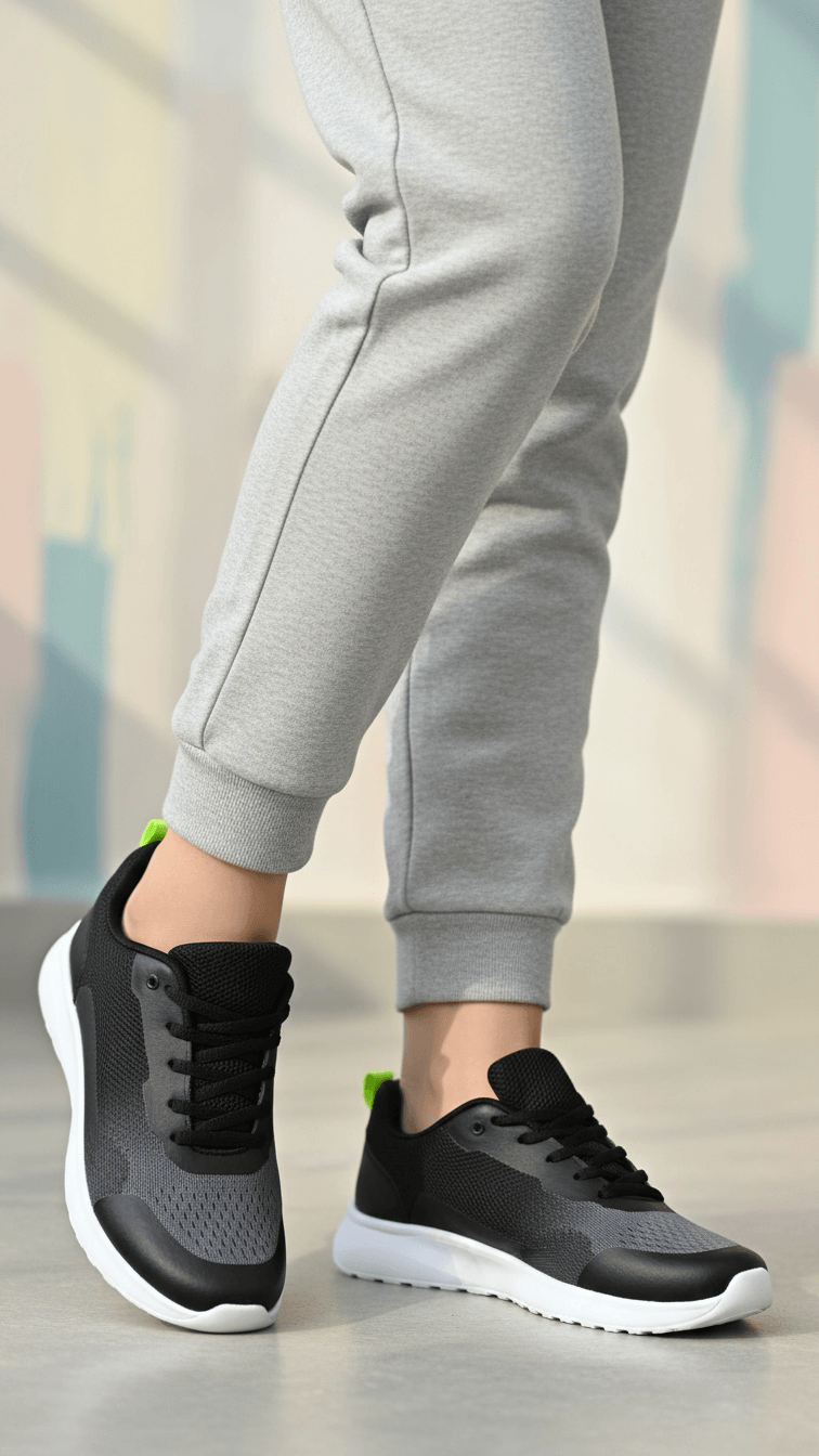 AT7464-01.png Black Casual Sneaker For Ladies AT7464 - View 1