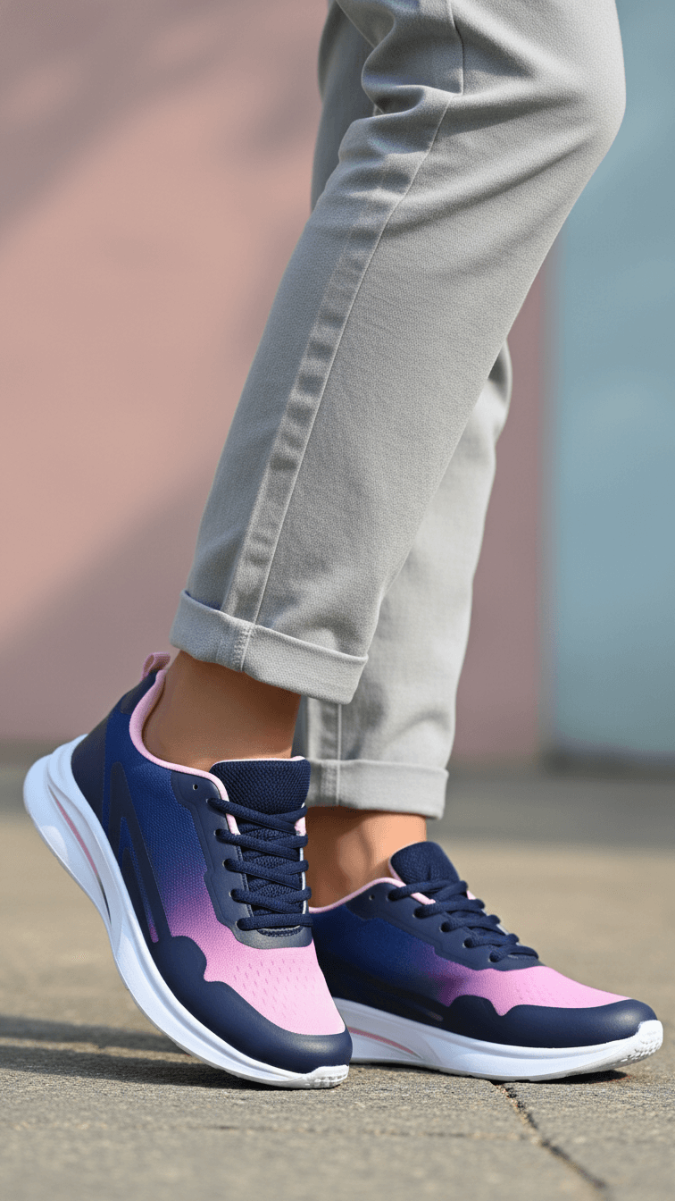 AT7464-12.png Blue Casual Sneaker For Ladies AT7464 - View 1