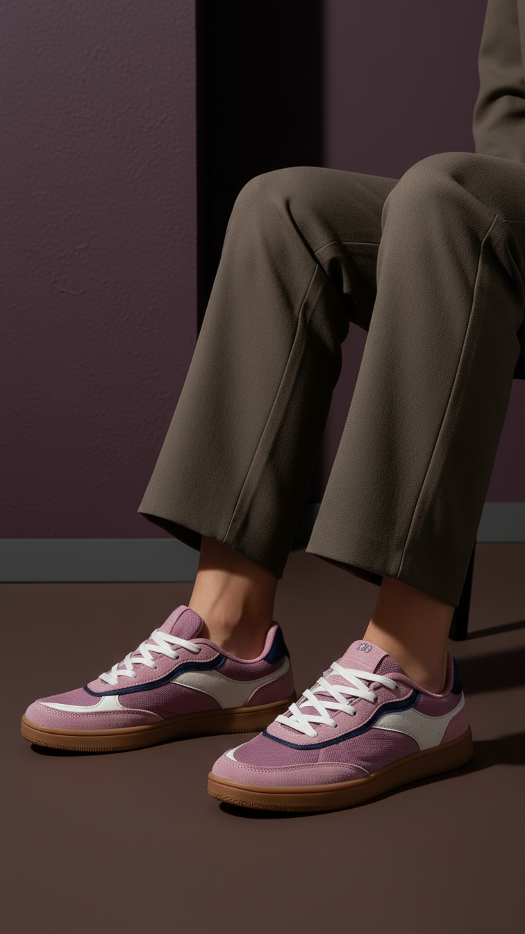 AT7466-18_2.png Pink Casual Sneaker For Ladies AT7466 - View 1