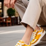 Yellow Casual Sneaker For Ladies AT7466 - View 1