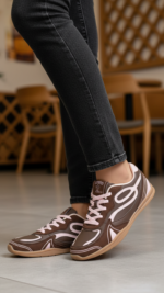 Maroon Casual Sneaker For Ladies AT7468 - View 1