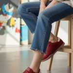 Maroon Casual Sneaker For Ladies AT7469 - View 1