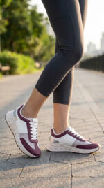 Maroon Casual Sneaker For Women AT7471 - View 1