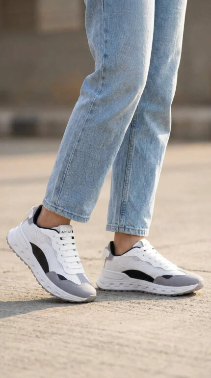 Grey Casual Sneaker For Women AT7472 - View 1