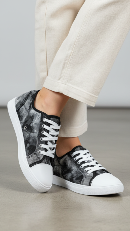 Black Casual Sneaker For Ladies AT7478 - View 1