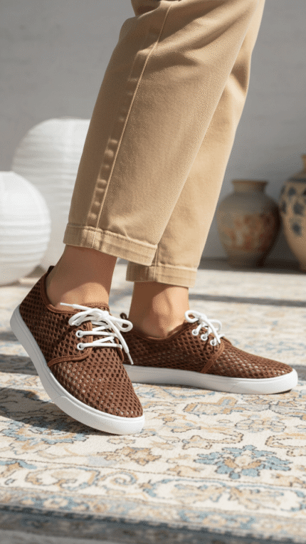 Brown Casual Sneaker For Women AT7482 - View 1