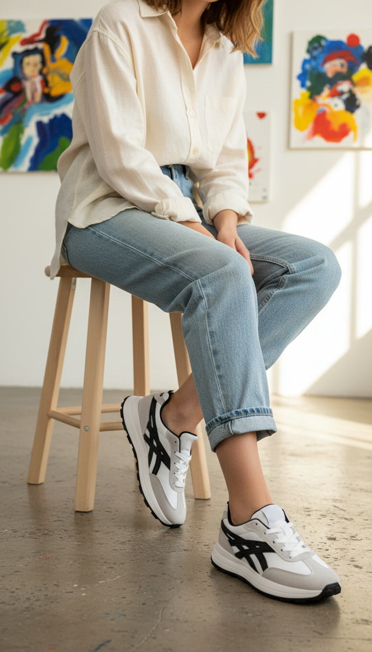 AT748507_89144200-03c6-4886-b768-76d474c5a5ee.png Grey Casual Sneaker For Women AT7485 - View 1