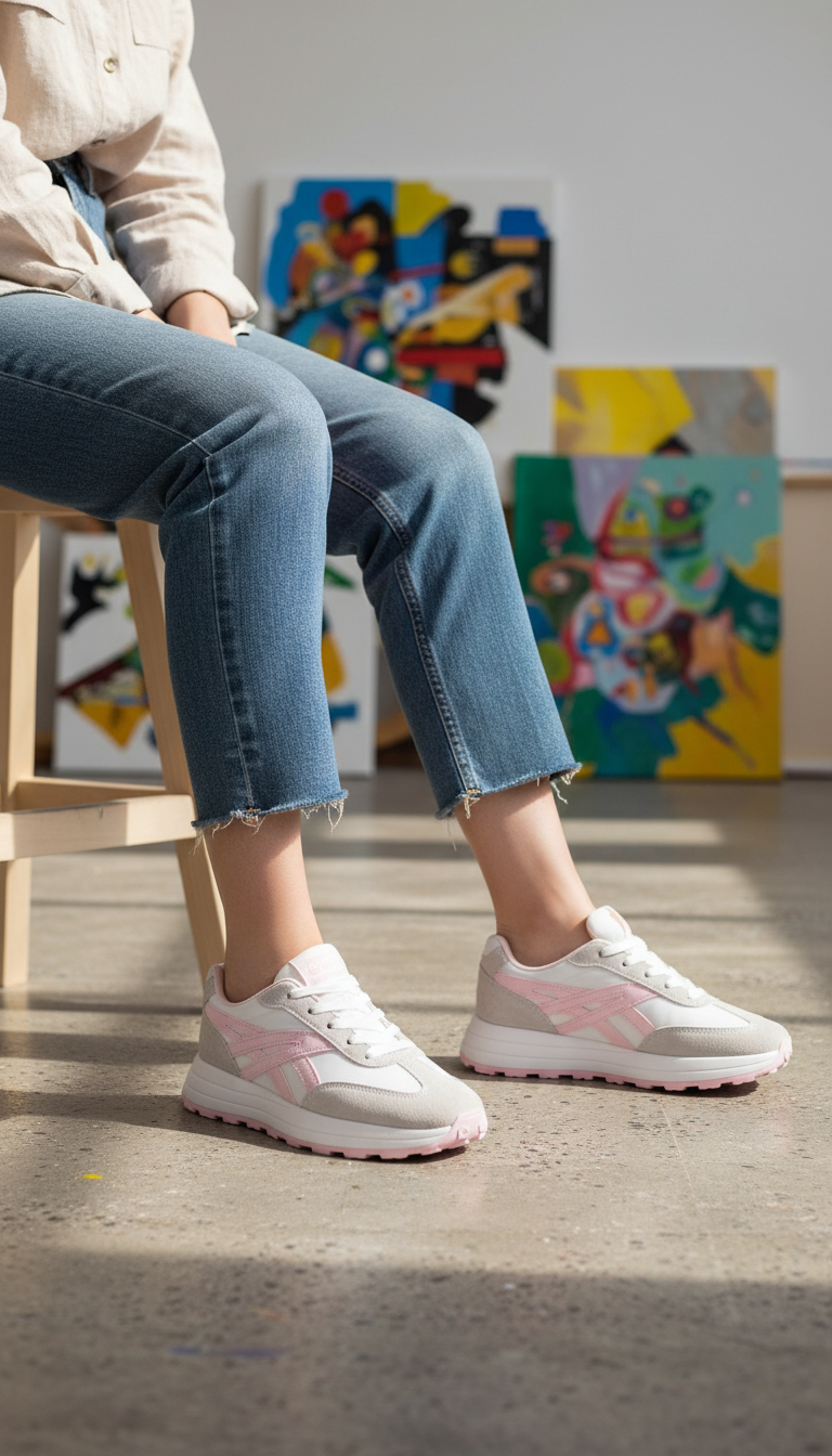 AT748518_7f152bf1-a65b-484b-ad27-a2a906513f11.png Pink Casual Sneaker For Women AT7485 - View 1