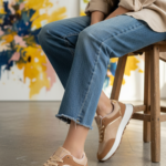 Beige Casual Sneaker For Ladies AT7487 - View 1