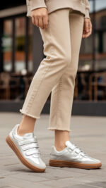 Silver Casual Women Sneaker AT7490 - View 1