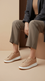 Beige Casual Women Sneaker AT7493 - View 1