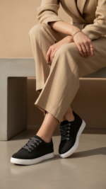 Black Casual Sneaker For Women AT7501 - View 1