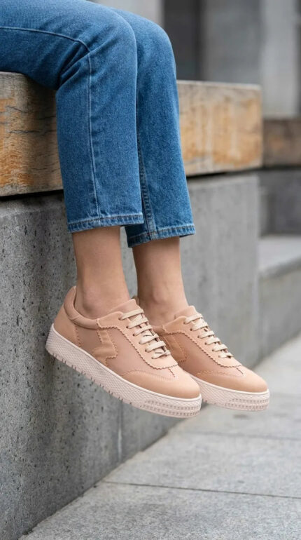 Brown Casual Sneaker For Women AT7506 - View 1