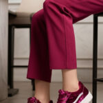 Maroon Casual Sneaker For Ladies AT7507 - View 1
