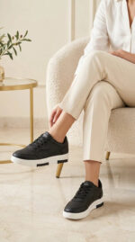 Black Casual Sneaker For Women AT7564 - View 2