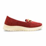 Maroon Casual Sneaker For Ladies AT9107 - View 2
